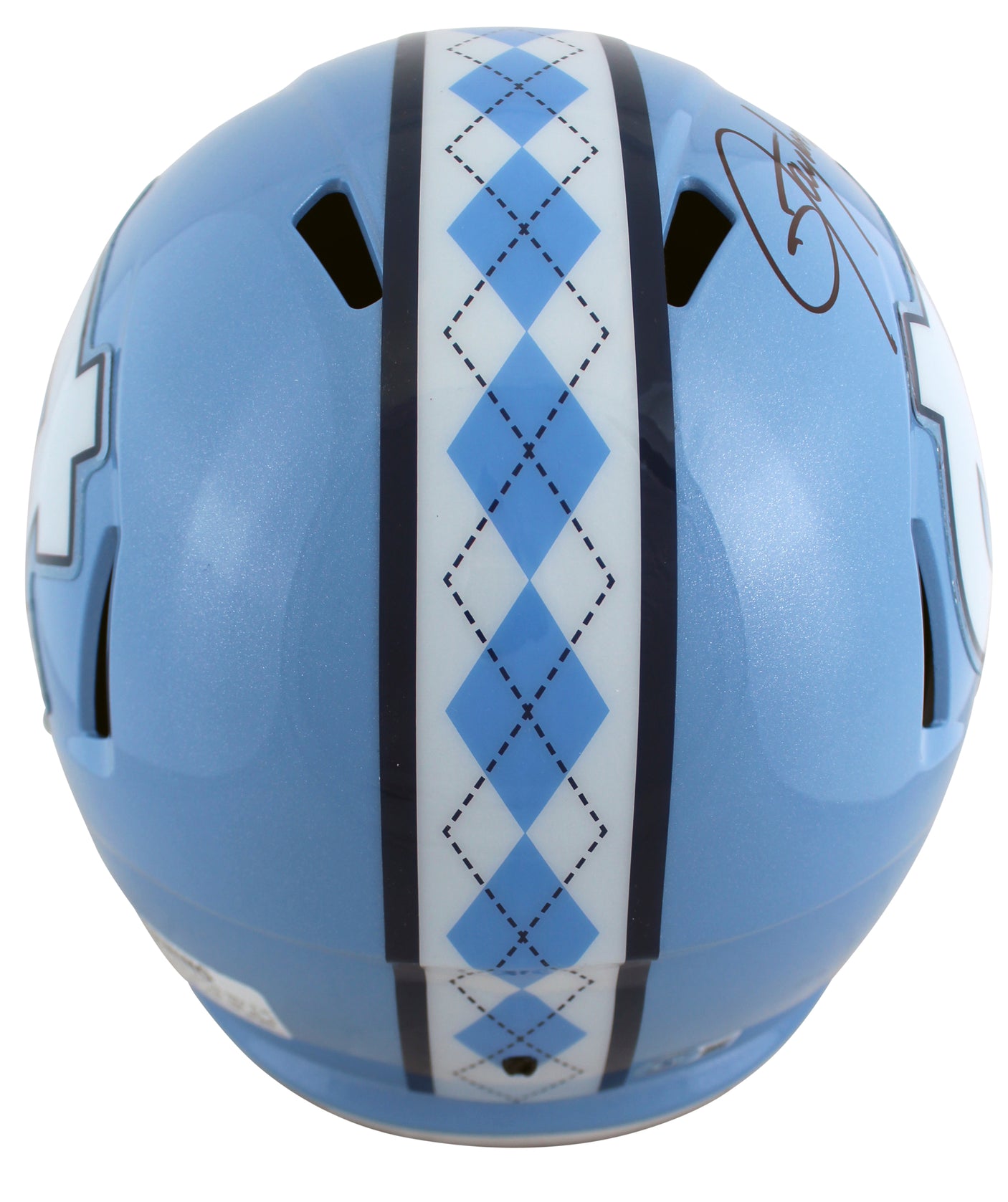 North Carolina Lawrence Taylor Signed Full Size Speed Rep Helmet W/ Case BAS Wit