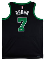 Celtics Jaylen Brown Signed Black Nike Jordan Brand Statement Ed Jersey BAS Wit