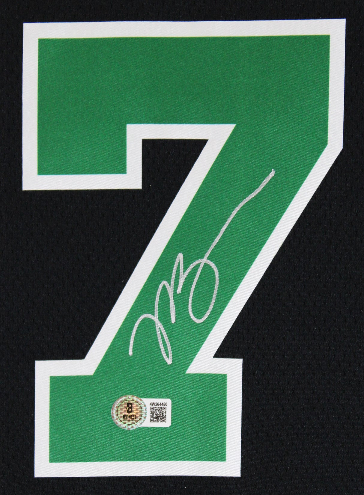 Celtics Jaylen Brown Signed Black Nike Jordan Brand Statement Ed Jersey BAS Wit