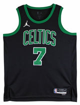 Celtics Jaylen Brown Signed Black Nike Jordan Brand Statement Ed Jersey BAS Wit