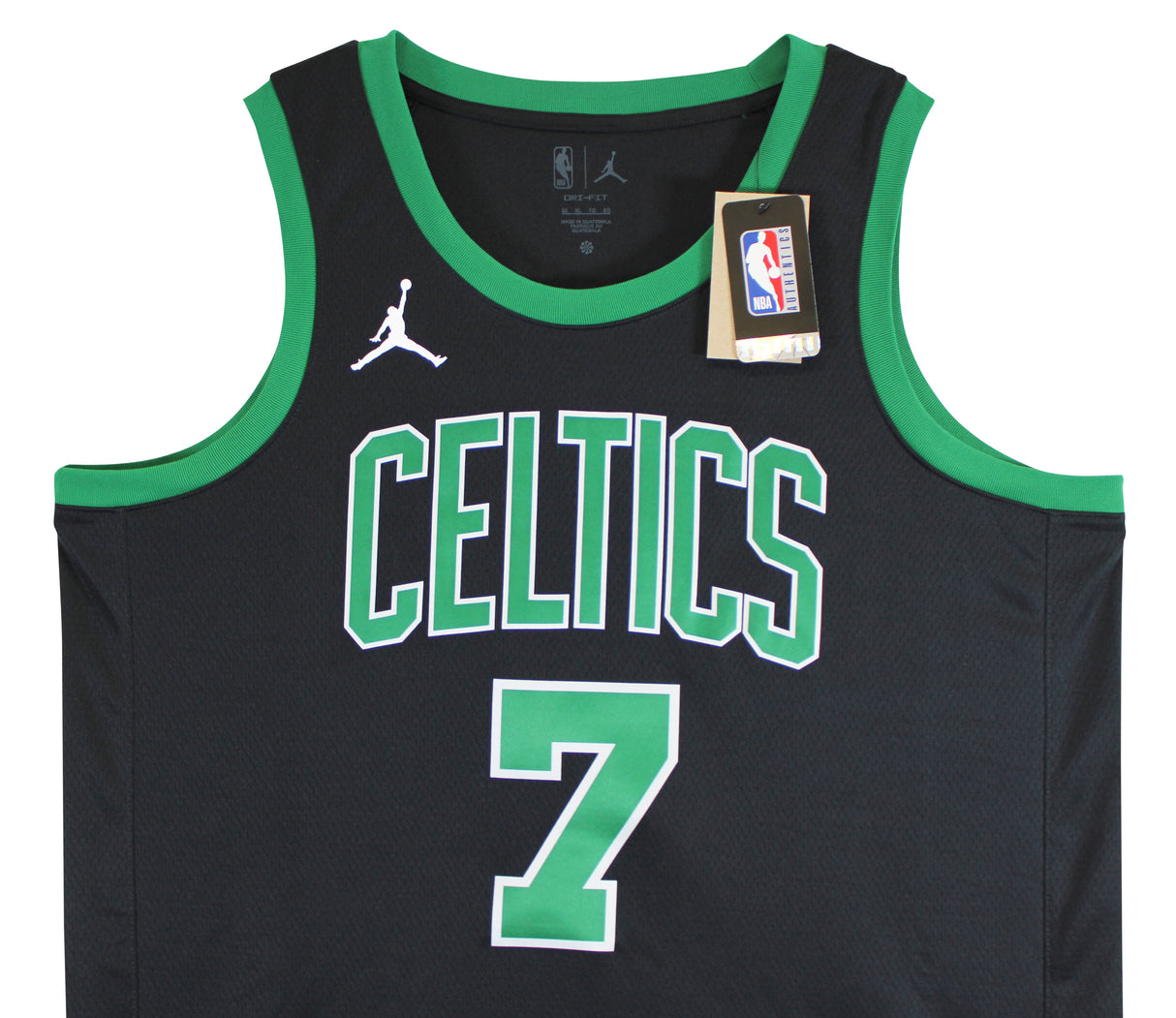 Celtics Jaylen Brown Signed Black Nike Jordan Brand Statement Ed Jersey BAS Wit