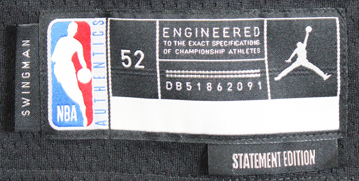 Celtics Jaylen Brown Signed Black Nike Jordan Brand Statement Ed Jersey BAS Wit