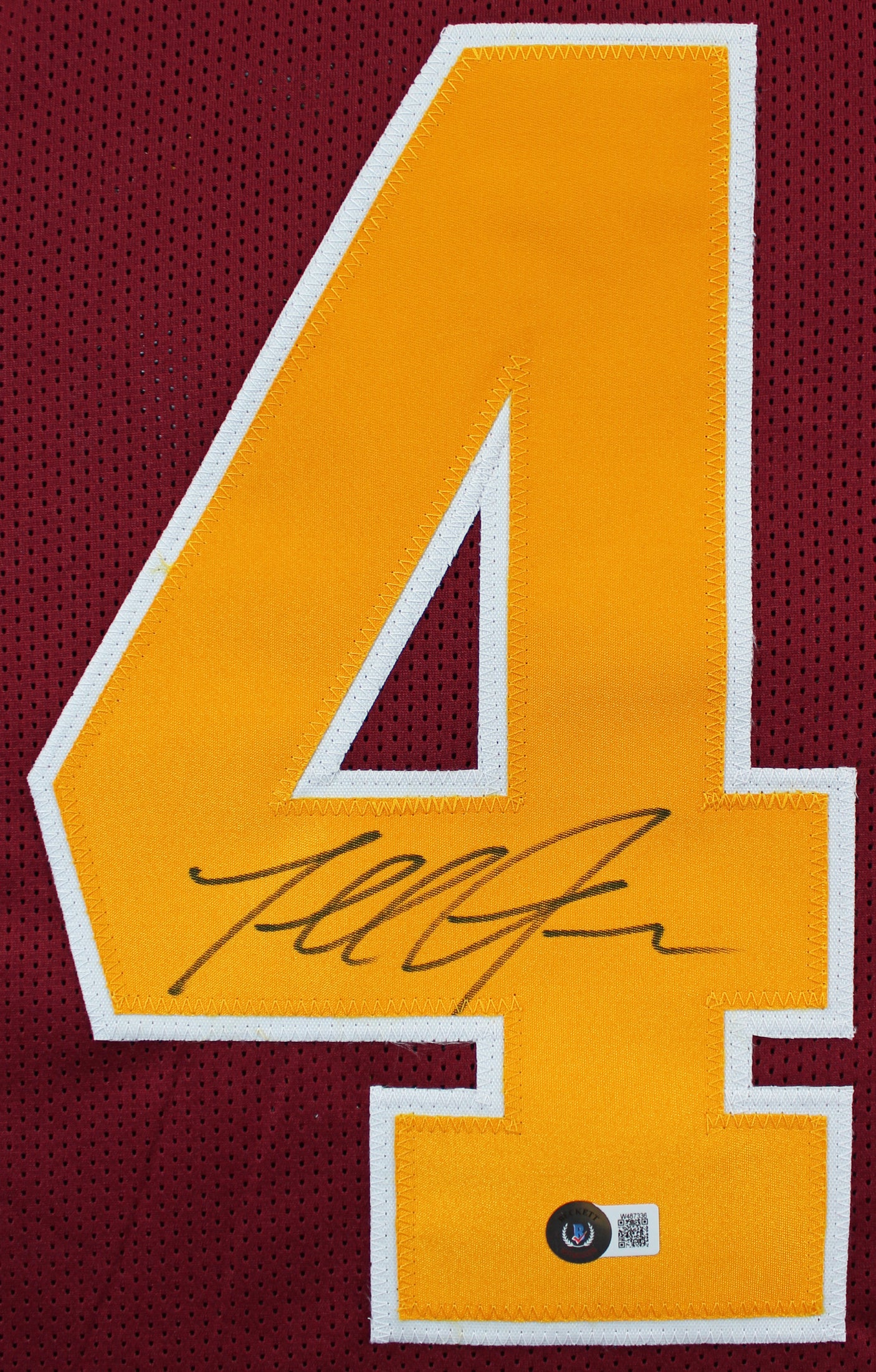Terrell Suggs "T-Sizzle" Signed Maroon Pro Style Framed Jersey BAS Witnessed