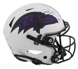 Ravens Ray Lewis Authentic Signed Lunar Speed Flex Full Size Helmet BAS Witness