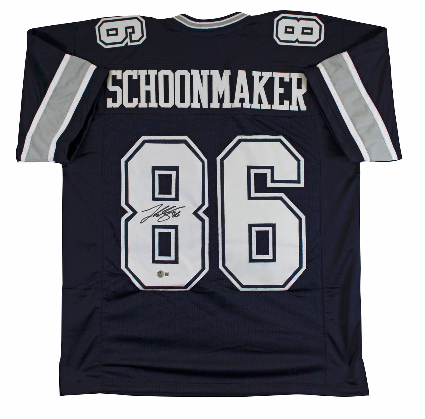Luke Schoonmaker Authentic Signed Navy Pro Style Jersey BAS Witnessed