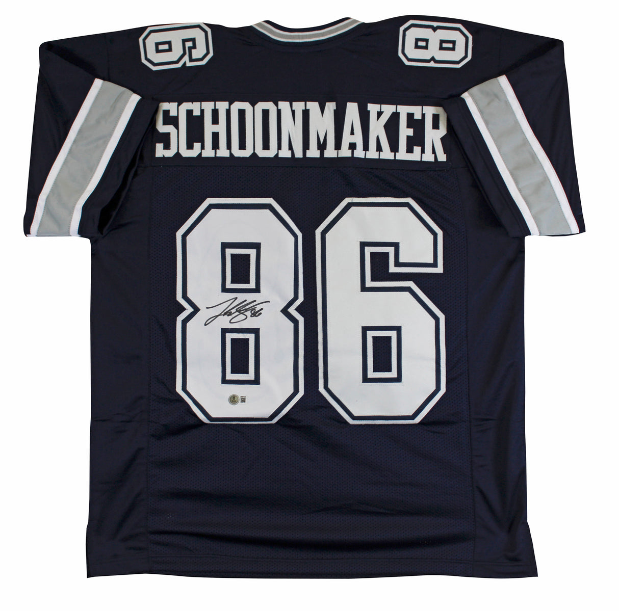 Luke Schoonmaker Authentic Signed Navy Pro Style Jersey BAS Witnessed