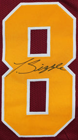 Terrell Suggs "T-Sizzle" Signed Maroon Pro Style Framed Jersey BAS Witnessed