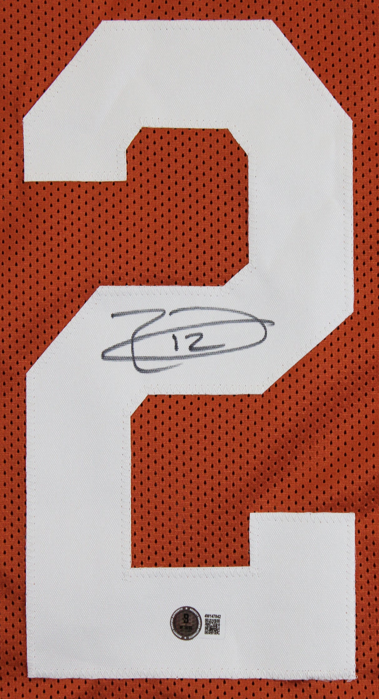 Texas Earl Thomas Authentic Signed Burnt Orange Pro Style Jersey BAS Witnessed