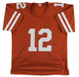 Texas Earl Thomas Authentic Signed Burnt Orange Pro Style Jersey BAS Witnessed