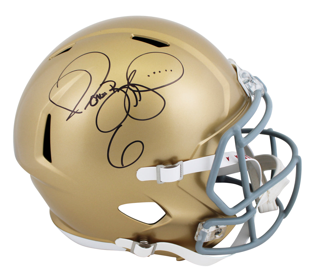 Notre Dame Jerome Bettis Signed Full Size Speed Rep Helmet W/ Case BAS Witnessed