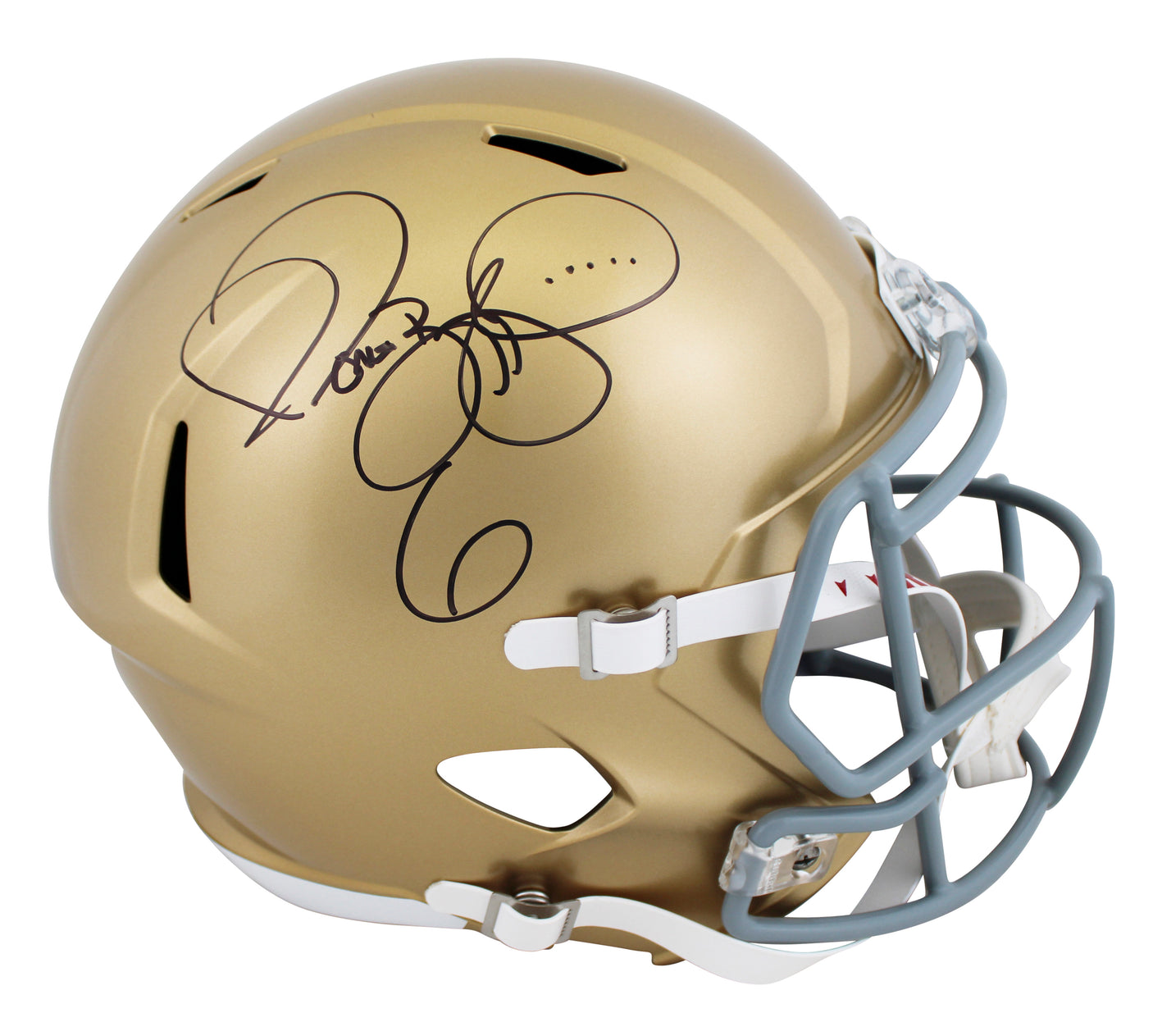 Notre Dame Jerome Bettis Authentic Signed Full Size Speed Rep Helmet BAS Witness