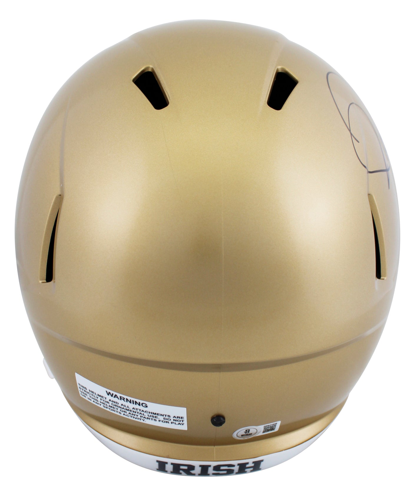 Notre Dame Jerome Bettis Signed Full Size Speed Rep Helmet W/ Case BAS Witnessed