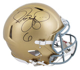 Notre Dame Jerome Bettis Signed Full Size Speed Proline Helmet W/ Case BAS Wit