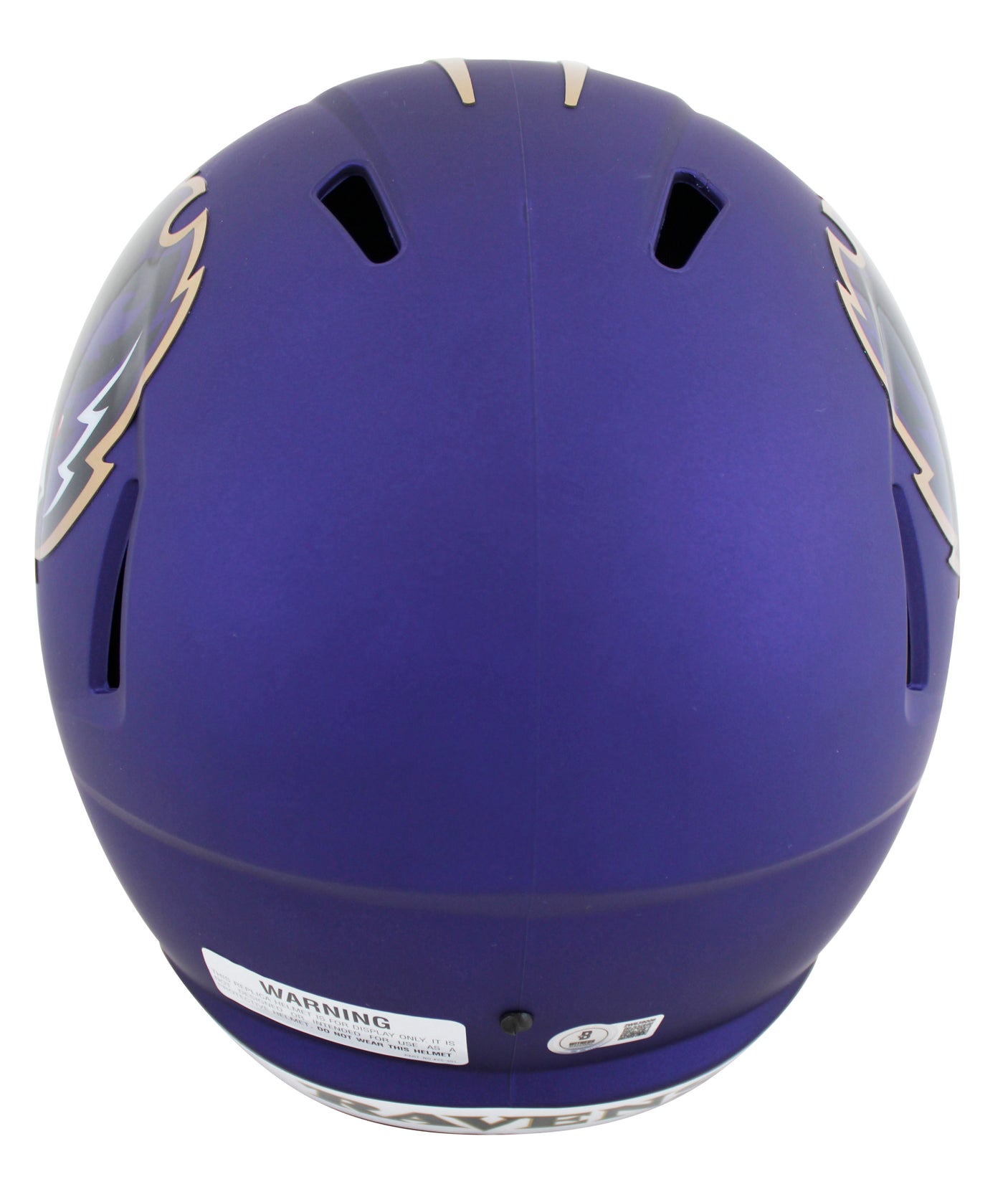 Ravens Ray Lewis Signed 2024 On-Field Alt F/S Speed Rep Helmet W/ Case BAS Wit