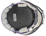 Vikings Adrian Peterson Signed Full Size Speed Rep Helmet W/ Case BAS Witnessed