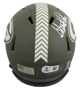 Packers Sterling Sharpe Signed STS Speed Mini Helmet W/ Case BAS Witnessed