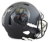 Ravens Ray Lewis Signed 2026 On-Field Alt F/S Speed Rep Helmet W/ Case BAS Wit