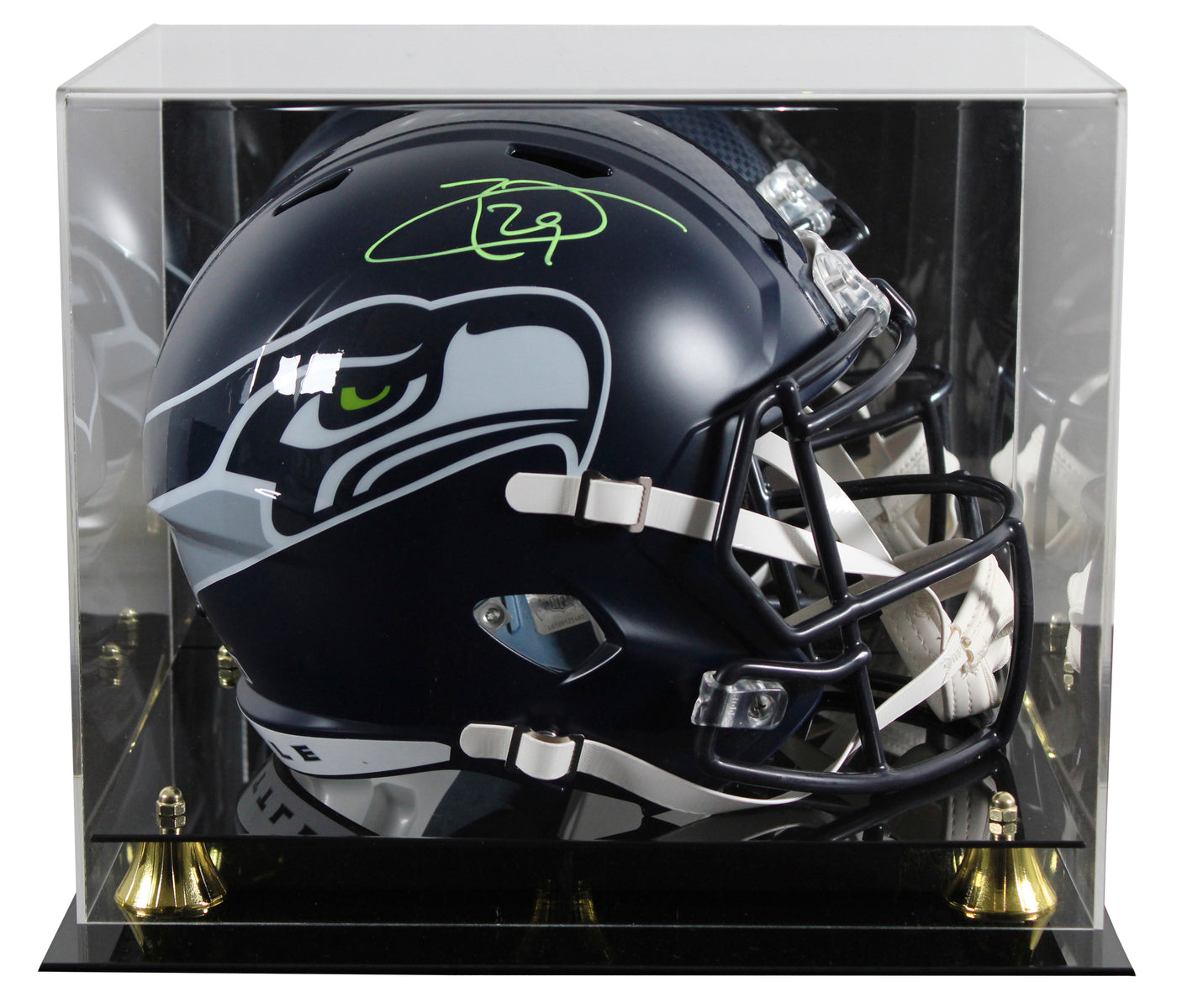 Seahawks Earl Thomas Signed Full Size Speed Rep Helmet W/ Case BAS Witnessed