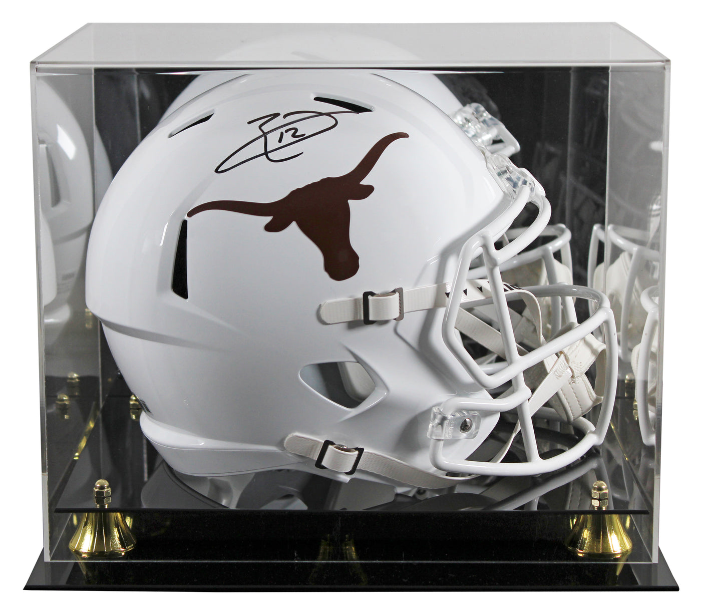 Texas Earl Thomas Signed Full Size Speed Rep Helmet W/ Case BAS Witnessed