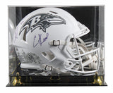 Ravens Ray Lewis & Ed Reed Signed STS III F/S Speed Proline Helmet W/ Case BAS W