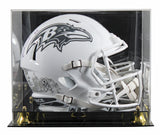 Ravens Ray Lewis Signed STS III Full Size Speed Rep Helmet W/ Case BAS Witnessed