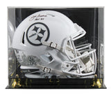 Steelers Joe Greene "HOF 87" Signed STS III F/S Speed Rep Helmet W/ Case BAS Wit