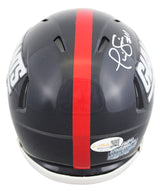 Giants Phil Simms Authentic Signed 1981-98 TB Speed Mini Helmet w/ Case JSA Wit