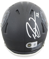 Ravens Ray Lewis Signed 2026 On-Field Alt Speed Mini Helmet W/ Case BAS Witness