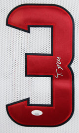 Tank Dell Authentic Signed White Pro Style Framed Jersey BAS Witnessed