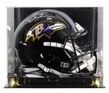 Ravens Ray Lewis Signed Full Size Speed Rep Helmet W/ Case w/ White Sig BAS Wit