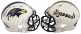 Ravens Ray Lewis Authentic Signed Retro Speed Mini Helmet BAS Witnessed