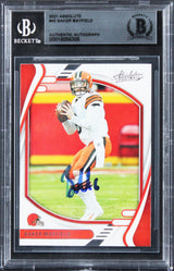 Browns Baker Mayfield Authentic Signed 2021 Absolute #45 Card BAS Slabbed