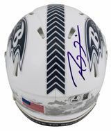 Ravens Ray Lewis Signed Salute To Service III Speed Mini Helmet W/ Case BAS Wit
