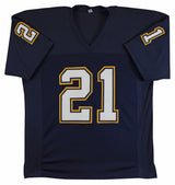 LaDanian Tomlinson "HOF 17" Authentic Signed Navy Blue Pro Style Jersey BAS Wit