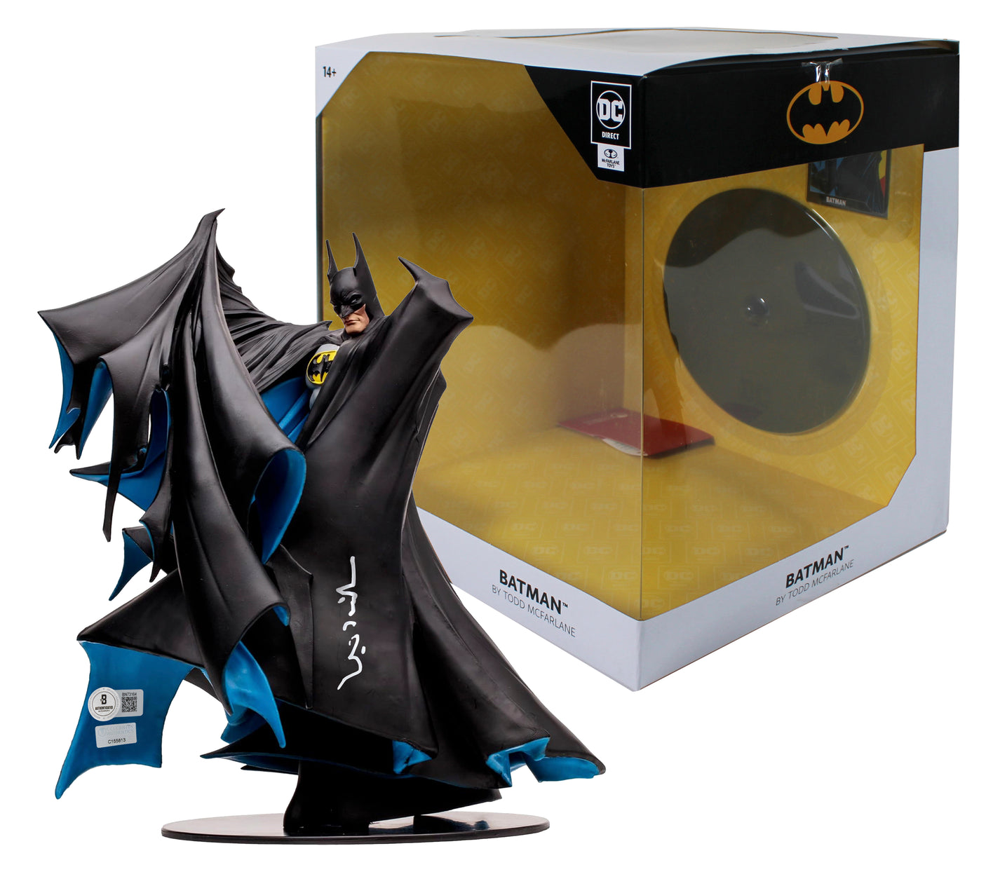 Val Kilmer Batman Forever Signed 12" Batman by Todd McFarlane Statue BAS