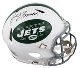 Jets Joe Namath Signed 2024 On-Field Alt Full Size Speed Proline Helmet BAS Wit