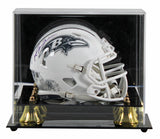 Ravens Ray Lewis Signed Salute To Service III Speed Mini Helmet W/ Case BAS Wit