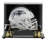 Ravens Ray Lewis Signed Salute To Service III Speed Mini Helmet W/ Case BAS Wit