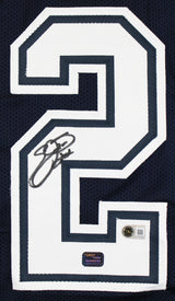 Emmitt Smith Authentic Signed Navy Pro Style Jersey Autographed BAS Witnessed 2