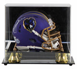 Ravens Ray Lewis Signed 2024 On-Field Alt Speed Mini Helmet W/ Case BAS Witness