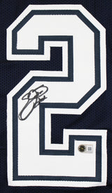 Emmitt Smith Authentic Signed Navy Pro Style Framed Jersey BAS Witnessed 2