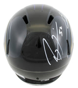 Ravens Ray Lewis & Ed Reed Signed Full Size Speed Rep Helmet w/ Case BAS Wit 2