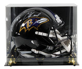 Ravens Ray Lewis & Ed Reed Signed Full Size Speed Rep Helmet w/ Case BAS Wit 2