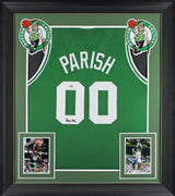 Robert Parish Authentic Signed Green Pro Style Framed Jersey Autographed PSA/DNA