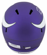 Vikings Randy Moss Signed Full Size Speed Rep Helmet w/ Silver Sig BAS Witnessed