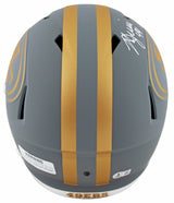 49ers Kyle Juszczyk Signed Slate Full Size Speed Rep Helmet W/ Case BAS Witness