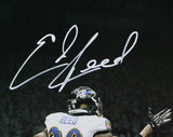 Ravens Ray Lewis & Ed Reed Signed 16x20 Horizontal Spotlight Photo BAS Witnessed