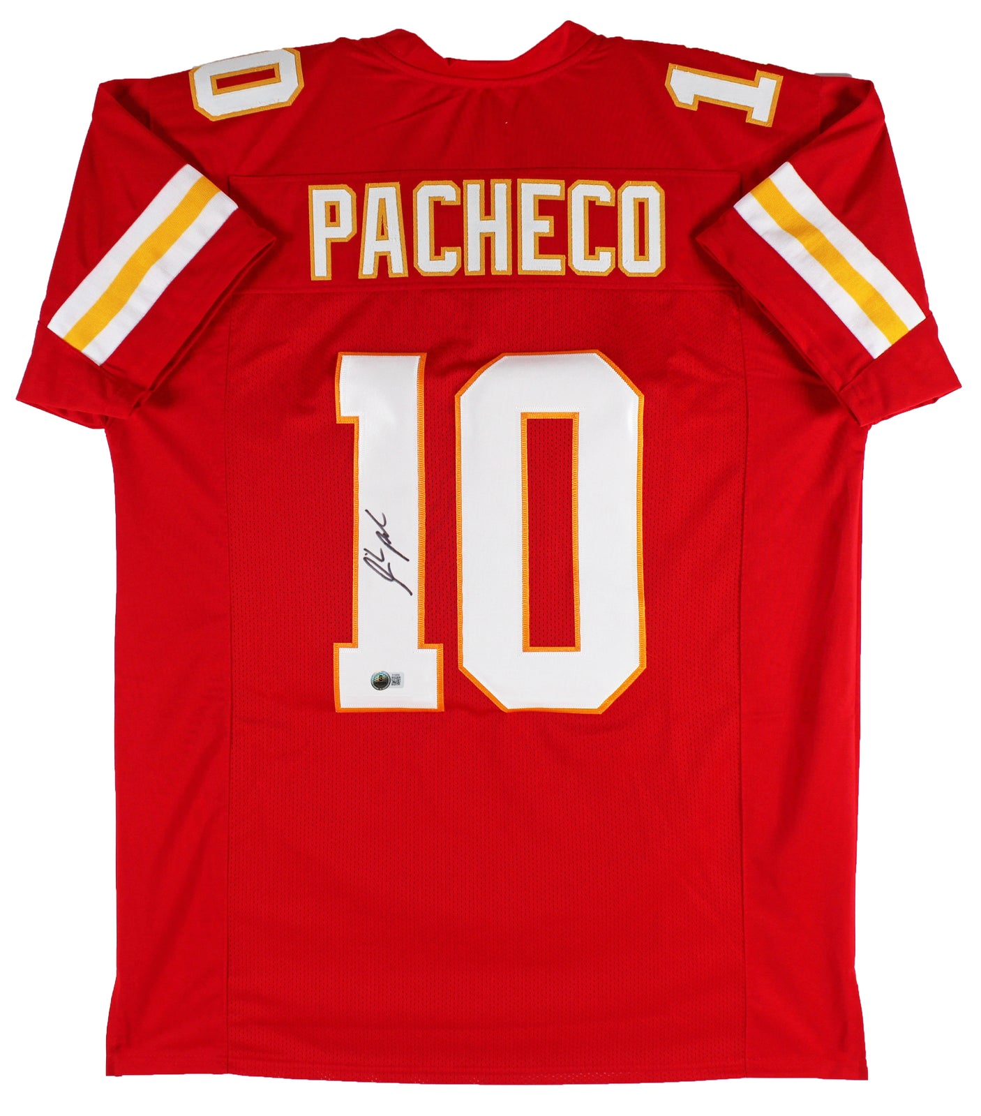 Isiah Pacheco Authentic Signed Red Pro Style Jersey Autographed BAS