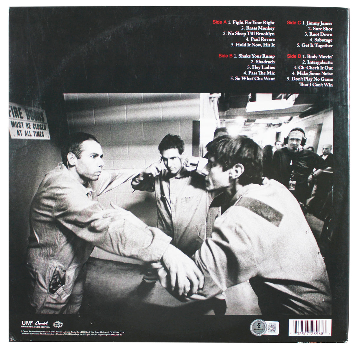 Ad-Rock The Beastie Boys Signed Beastie Boys Music Album Cover BAS #BN57709