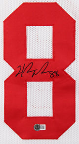 Hakeem Nicks Authentic Signed White Pro Style Jersey Autographed BAS